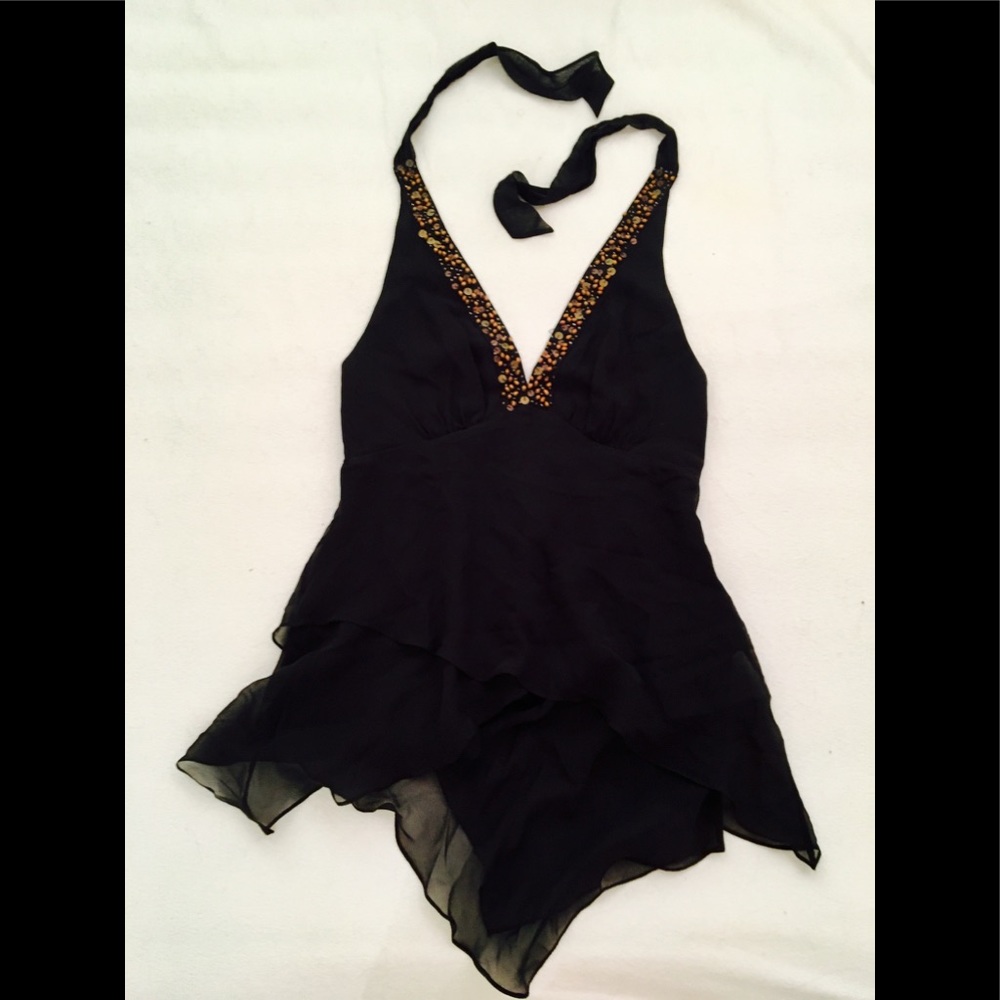 [Brand New with Tags] BCBG Chiffon Halter …